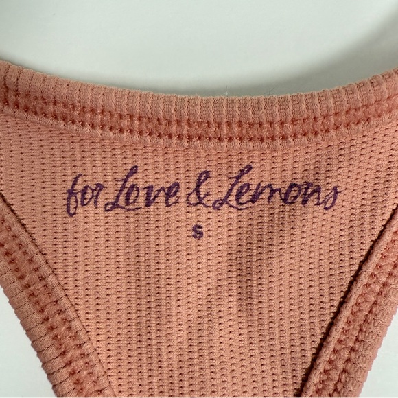 FOR LOVE & LEMONS | Romy Lounge Bra Rose Pink Sports Athletic Workout Yoga Beach - Picture 11 of 13